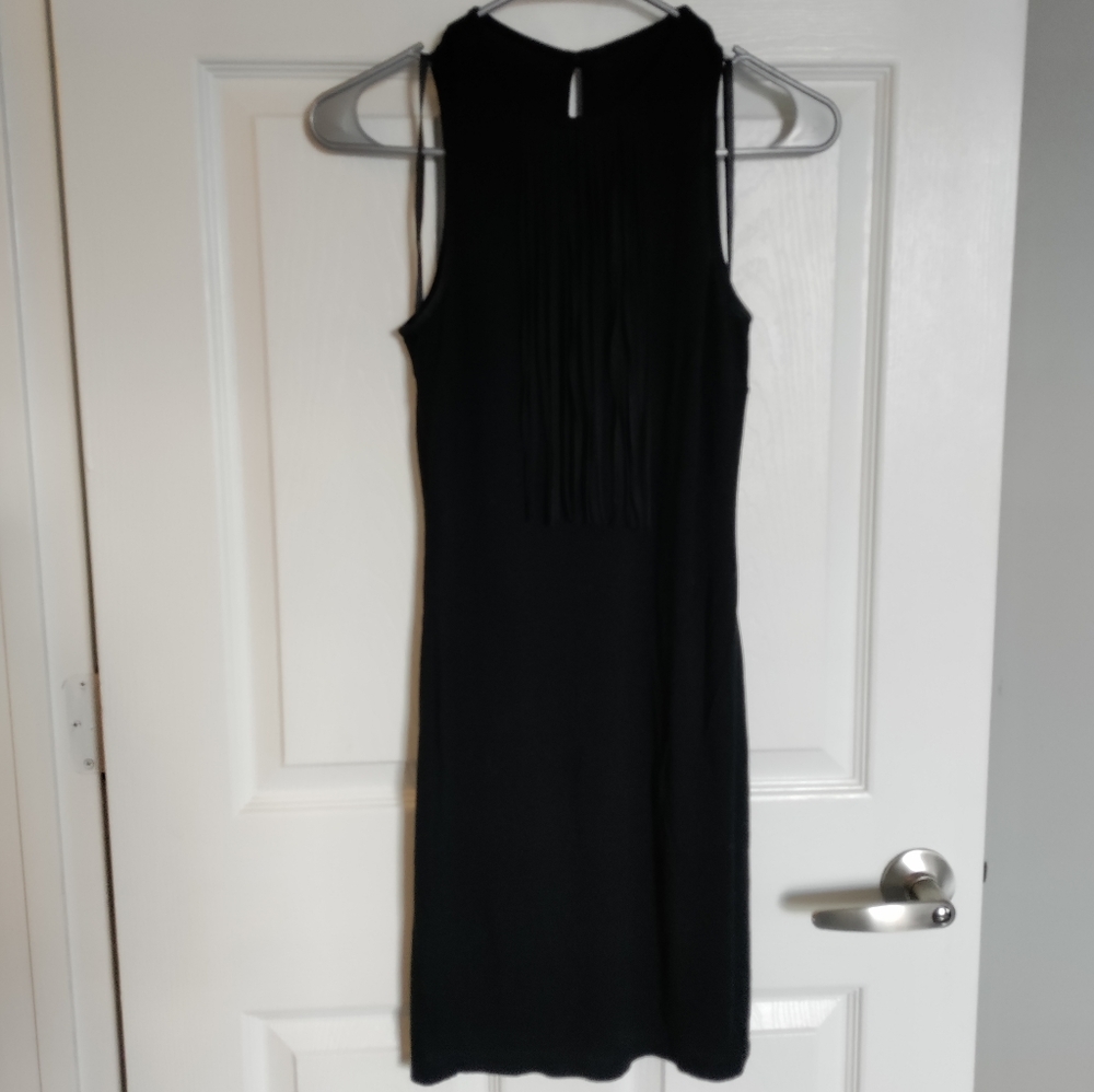 Little black dress with frills